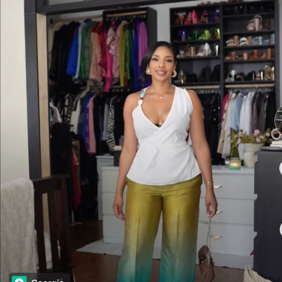 ZARA TIE DYE PRINT PANTS - Picture 14 of 16